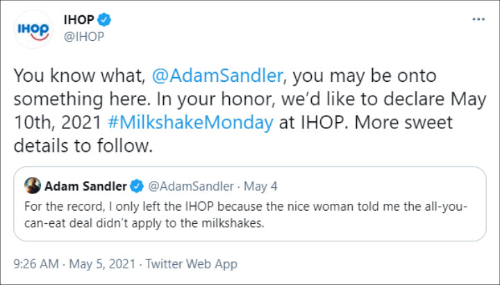 IHOP via Twitter