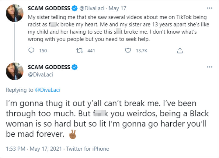 Laci Mosley via Twitter