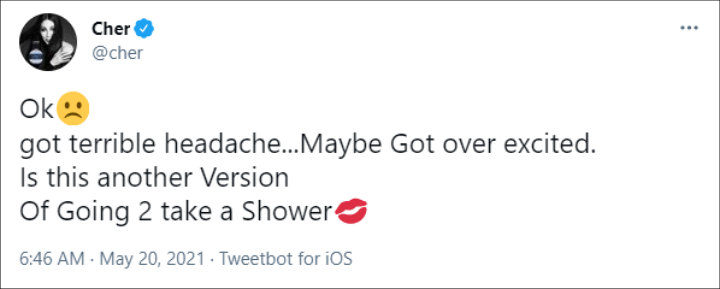 Cher's Twitter Post 02