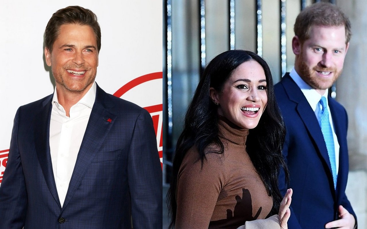 Rob Lowe Says Harry and Meghan Have 'Brought a Lot of Attention' to His 'Sleepy Little Town'