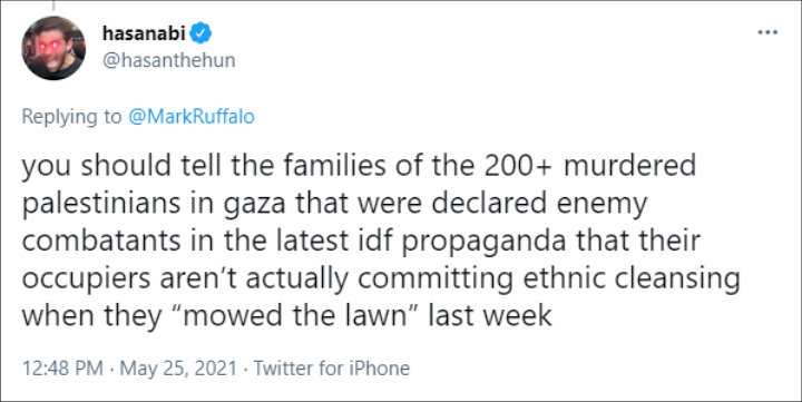 Mark Ruffalo Criticized for Tweet About Israel-Palestine Conflict