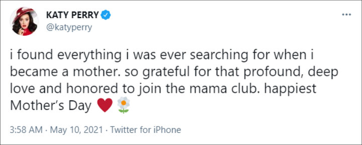 Katy Perry via Twitter