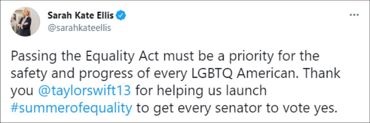 GLAAD President and CEO Sarah Kate Ellis via Twitter