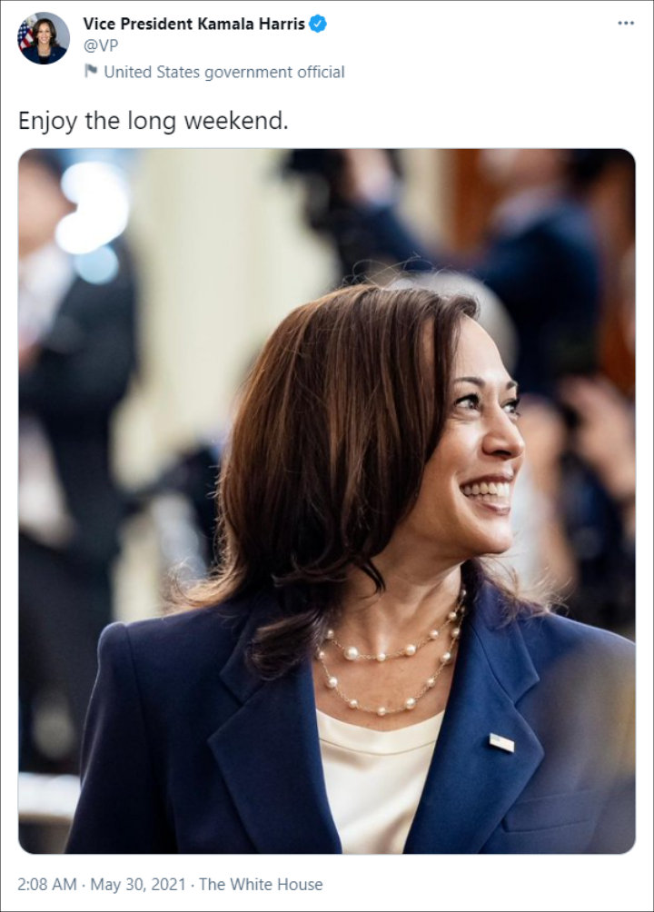 Kamala Harris via Twitter
