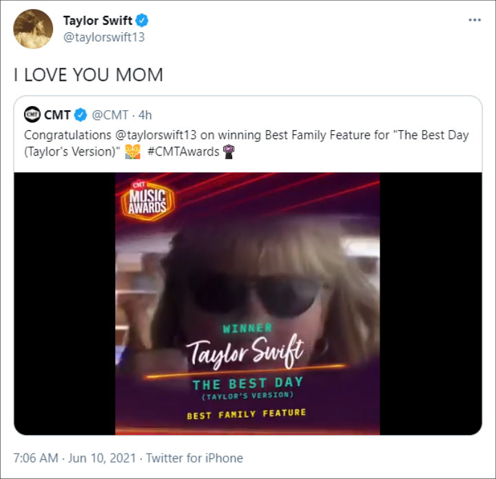 Taylor Swift's Tweet