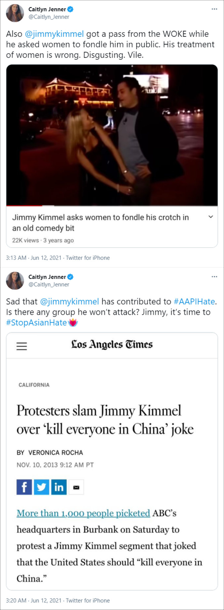 Caitlyn Jenner via Twitter