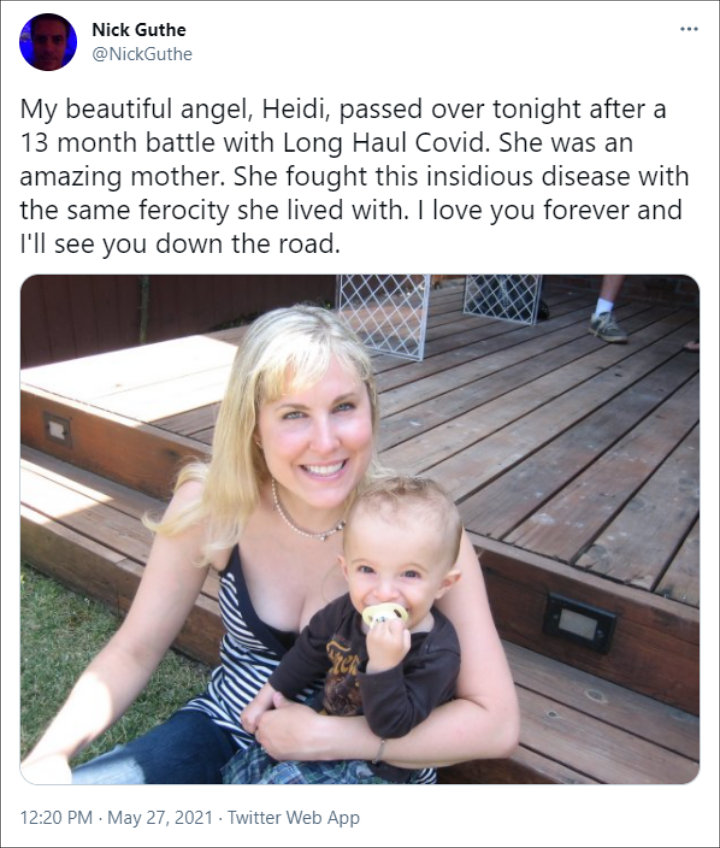 Tweet by Heidi Ferrer's Husband