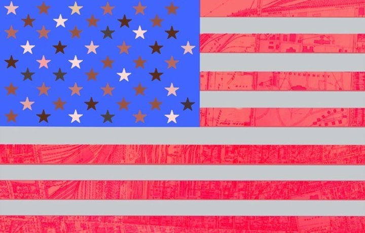 Redesigned American flag by Macy Gray