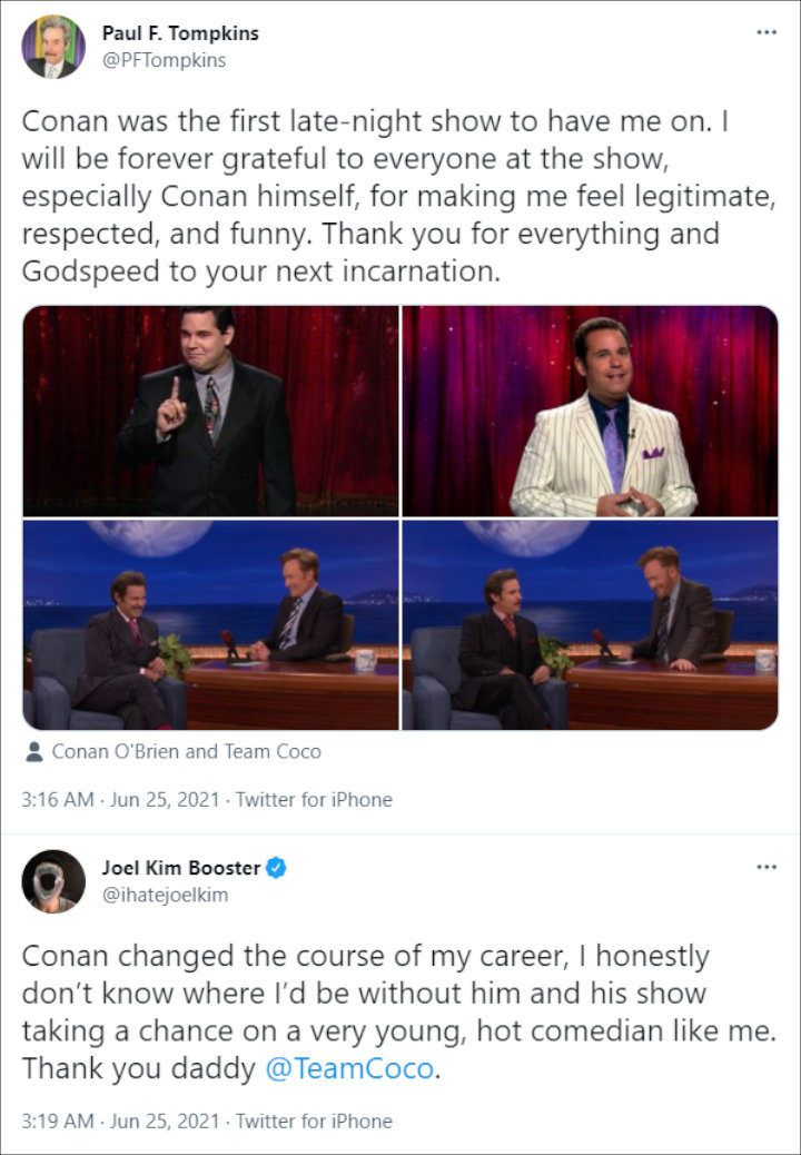 Paul F. Tompkins and Joel Kim Booster's Tweets