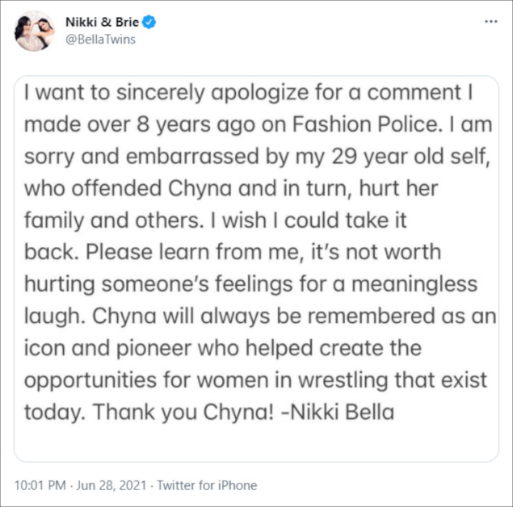 Nikki via Twitter