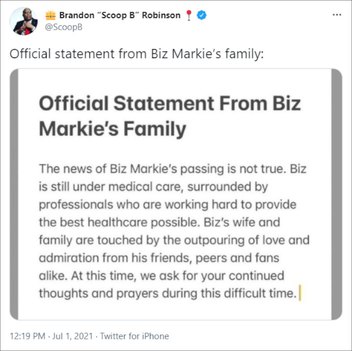 Report on Biz Markie