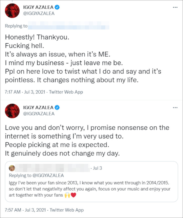 Iggy Azalea's Tweets