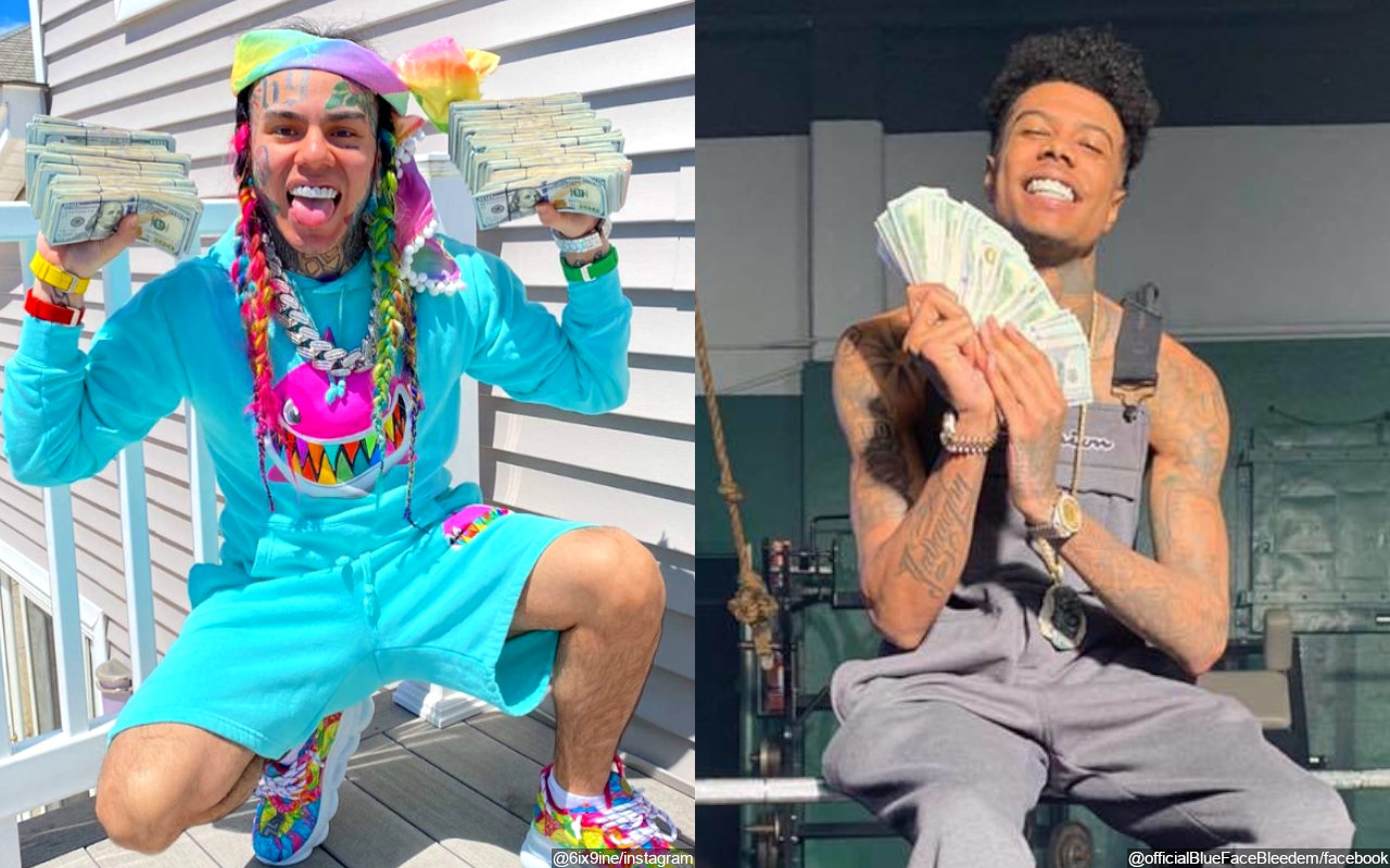 6ix9ine Slapped With Defamation Lawsuit for Calling Tattoo Artist 'Heroin Addict' Amid Blueface Feud
