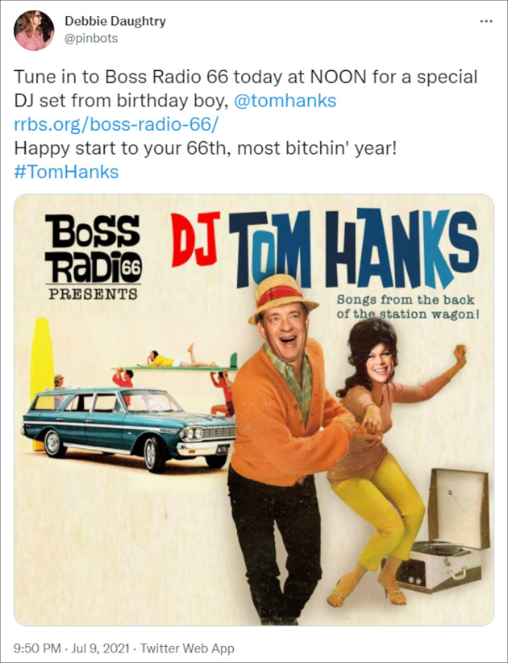 Debbie Daughtry's Tweet