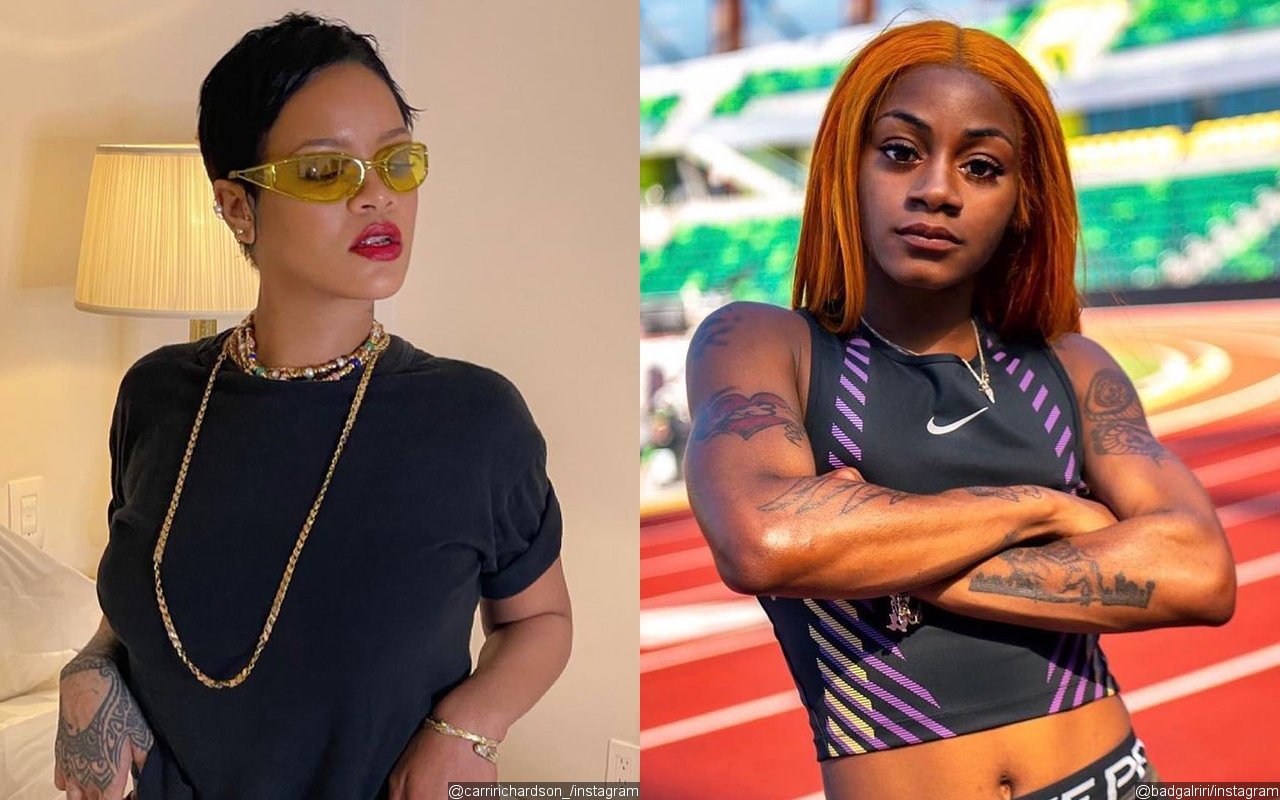 Rihanna Supports Sha'Carri Richardson, Mocks Olympics' Cardboard Beds