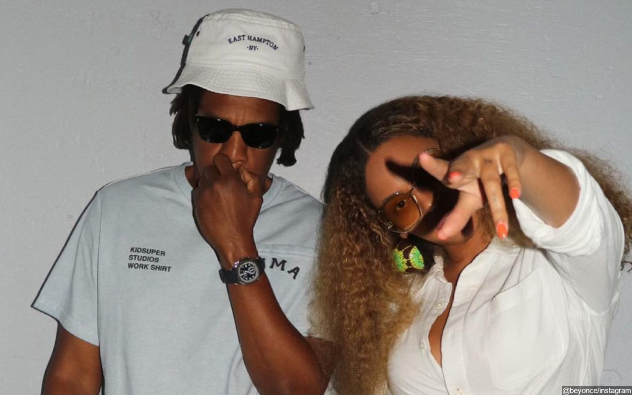 Jay-Z Rocks Neon Orange Ensemble From Beyonce's New Adidas x Ivy Park Collection 