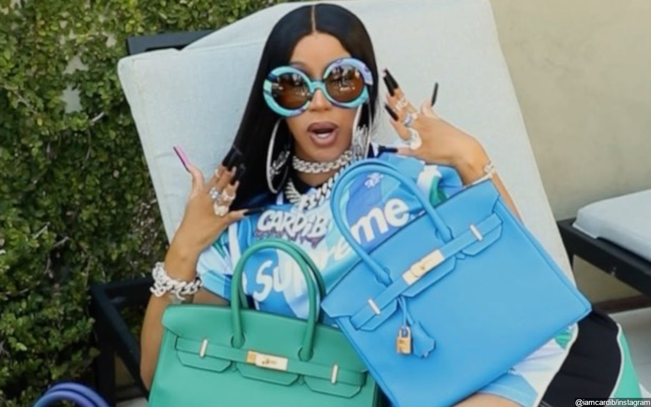 Cardi B Fires Back at Haters Criticizing Her Designer Handbags Show Off