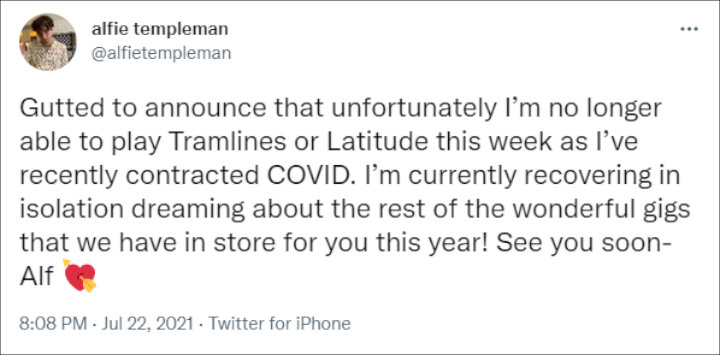 Templeman's Tweet