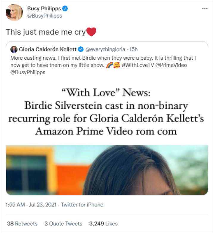 Busy Philipps' Tweet
