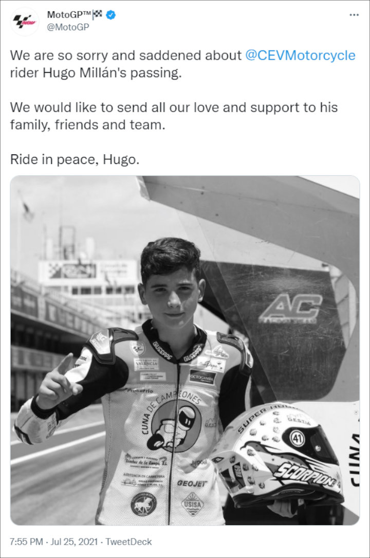 MotoGP via Twitter