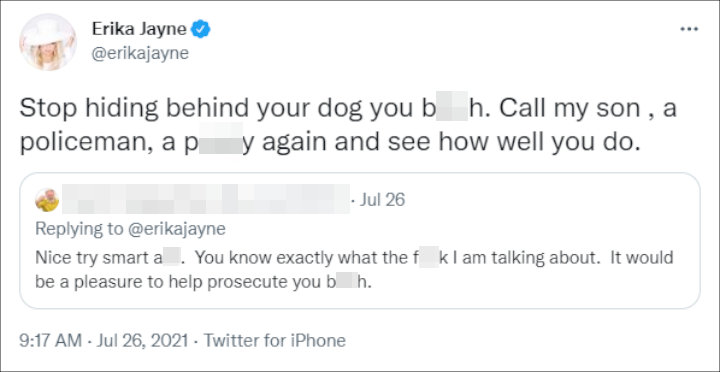 Erika Jayne's Tweet