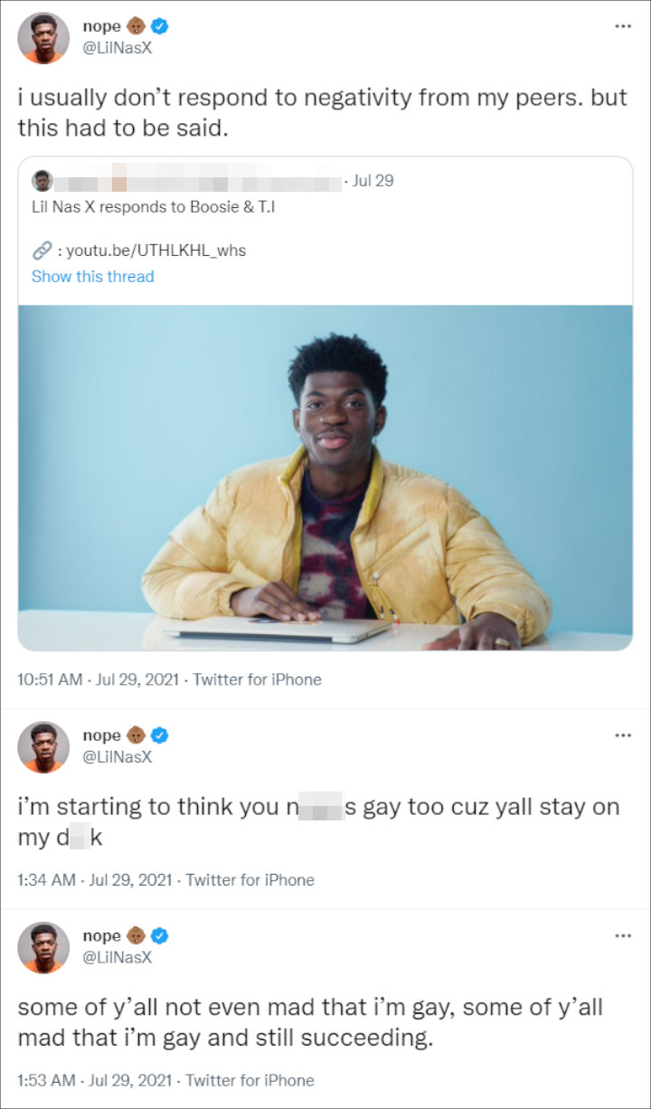 Lil Nas X's Tweets