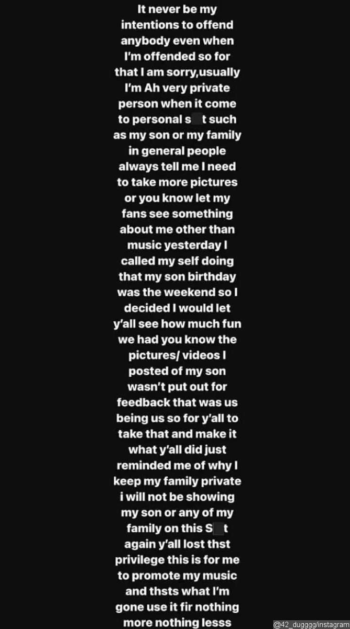 42 Dugg via IG Story