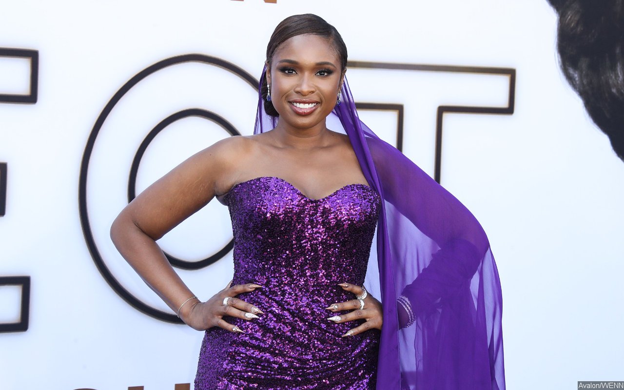 Jennifer Hudson Turns Heads With Sparkly Purple Dress at 'Respect' Premiere