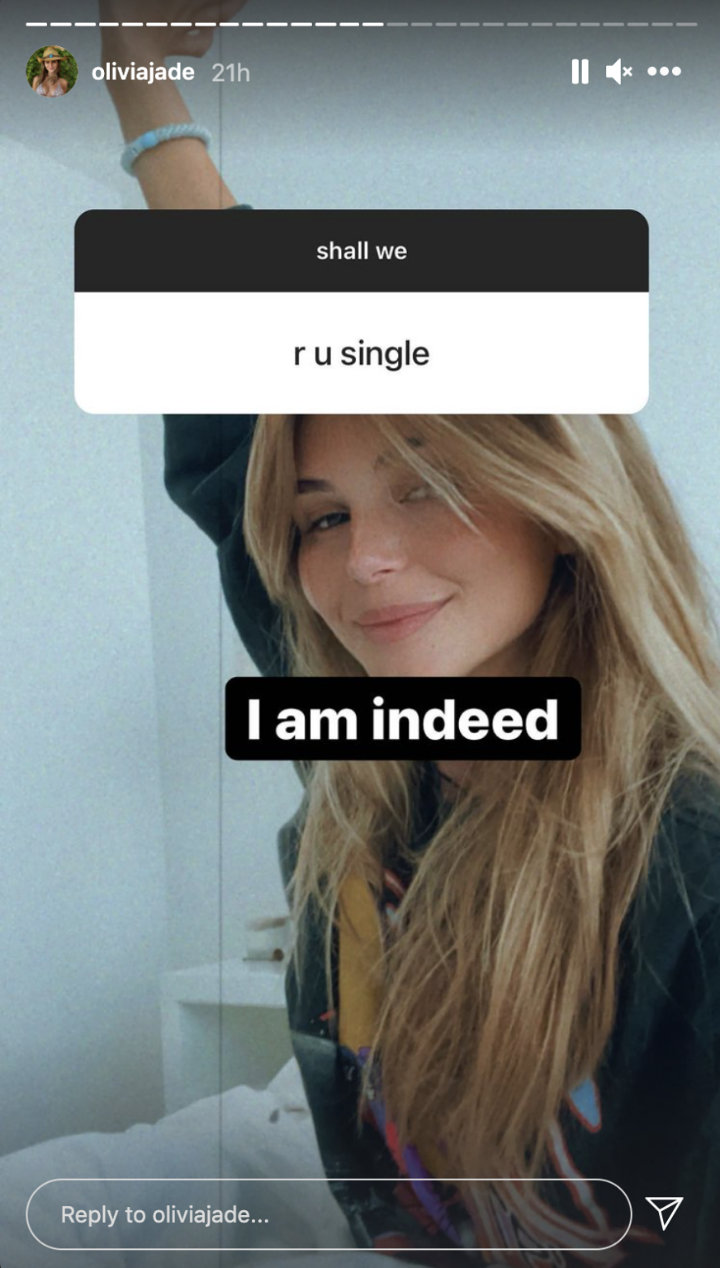 Olivia Jade's IG Story