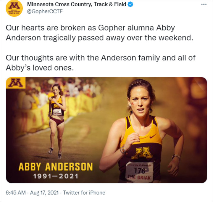University of Minnesota Athletics via Twitter