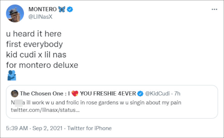 Lil Nas X's Tweet