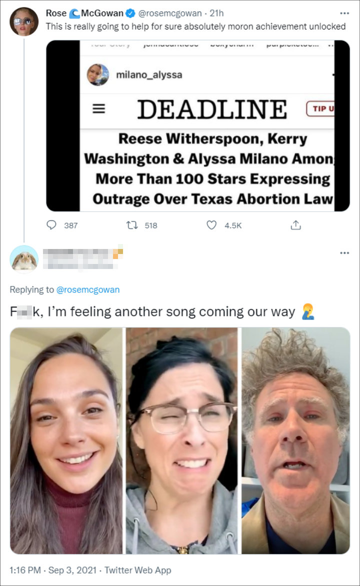 Rose McGowan's Tweets