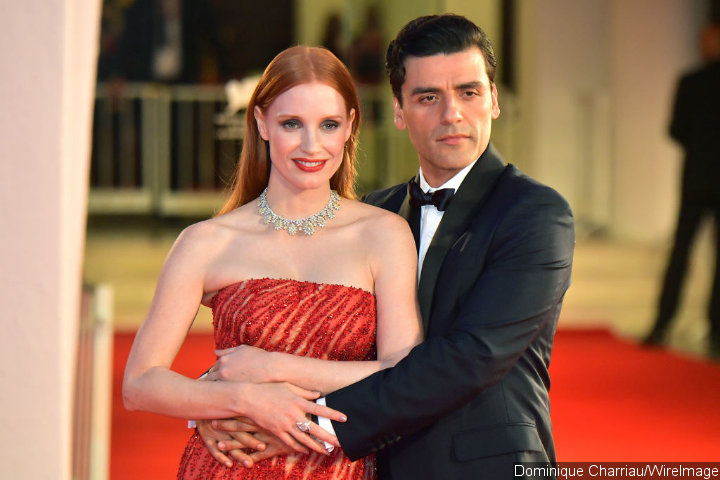 Jessica Chastain and Oscar Isaac at Venice Film Festival