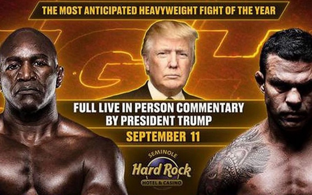 Donald Trump Tapped as Commentator for Evander Holyfield and Vitor Belfort Boxing Match