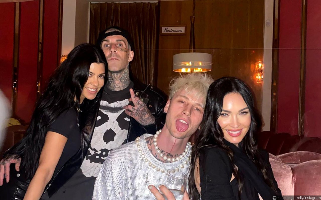 Kourtney Kardashian and Megan Fox Make Out With Beaus Travis Barker and MGK in Bathroom After VMAs