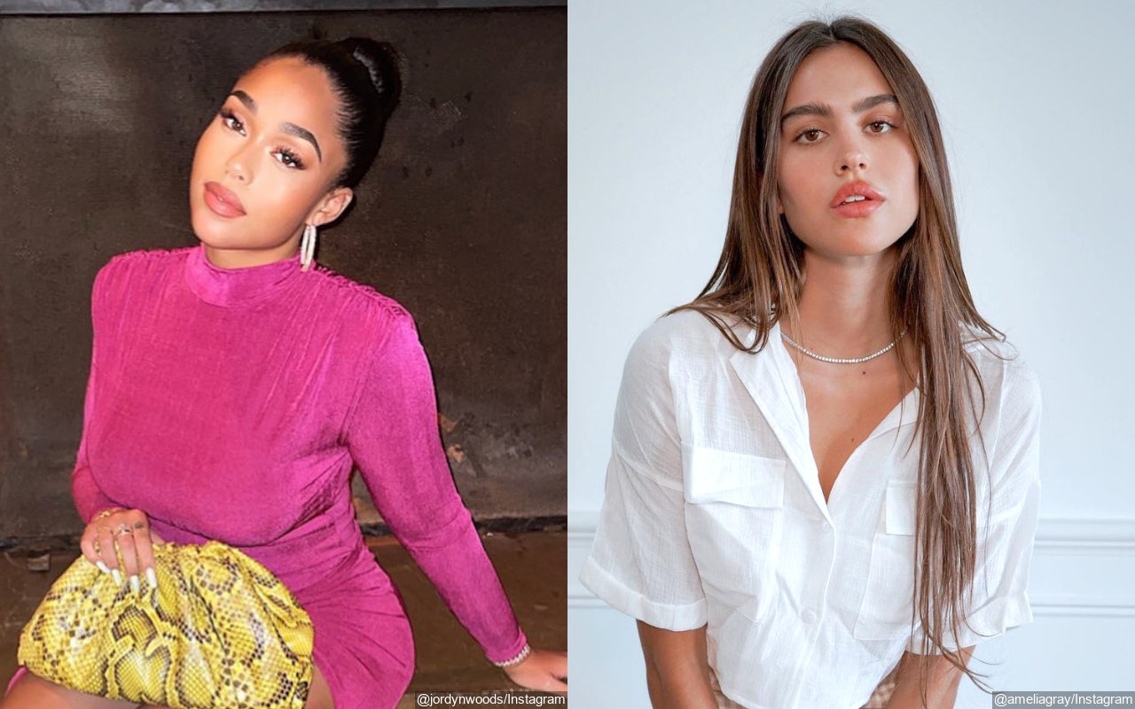 Jordyn Woods and Amelia Hamlin Almost Naked in Barely-There Outfits