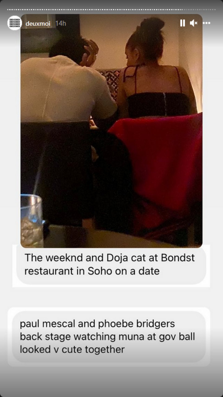 The Weeknd Allegedly Caught on Date With Doja Cat