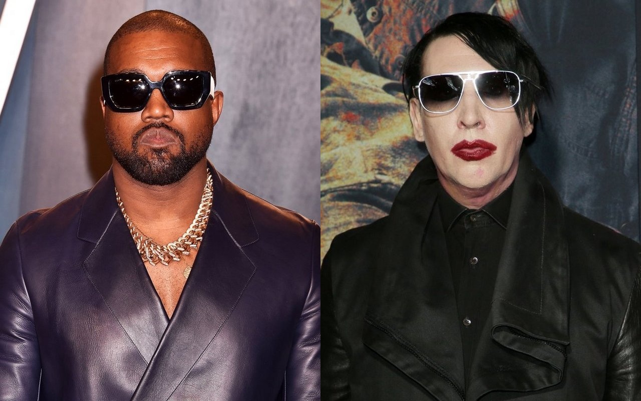 Kanye Dons Marilyn Manson T-Shirt to Continue Support for Embattled Rocker - Vimarsana News