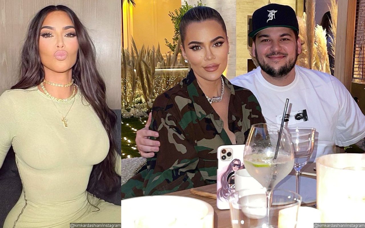 Kim Kardashian Shares Rare Photo of Brother Rob During Family Dinner