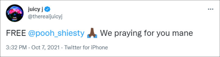 Juciy J's Tweet