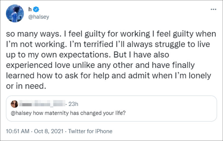 Halsey via Twitter