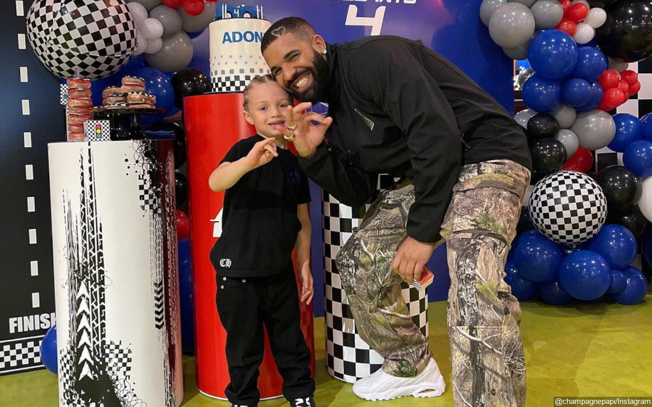 Drake Celebrates Son Adonis' 4th Birthday With Racing Car-Themed Party