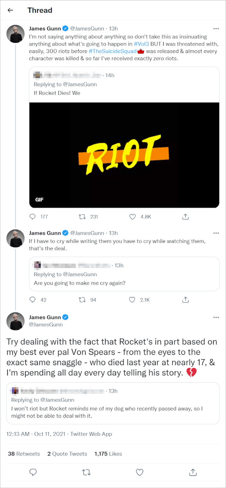James Gunn's Tweets