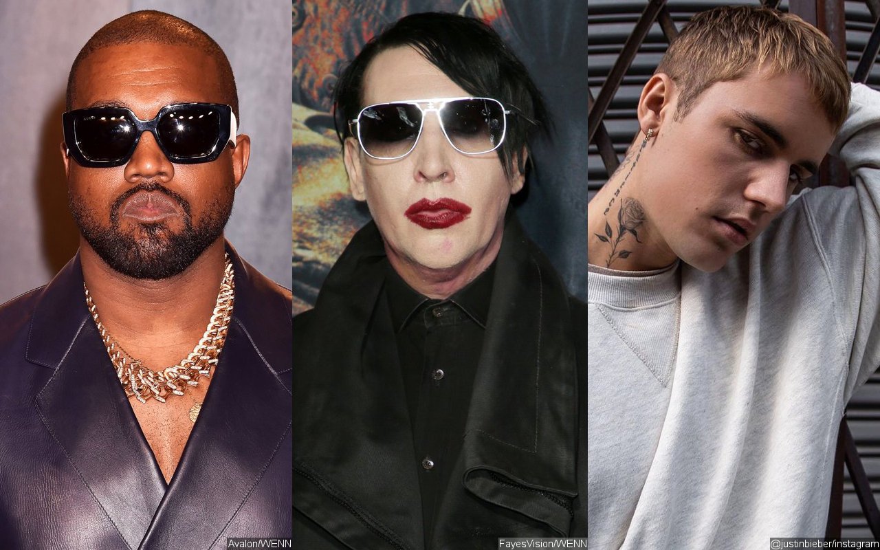 Kanye West Brings Out Marilyn Manson and Justin Bieber for Halloween Sunday Service