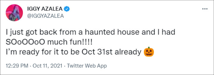 The raptress recounted going to a haunted house