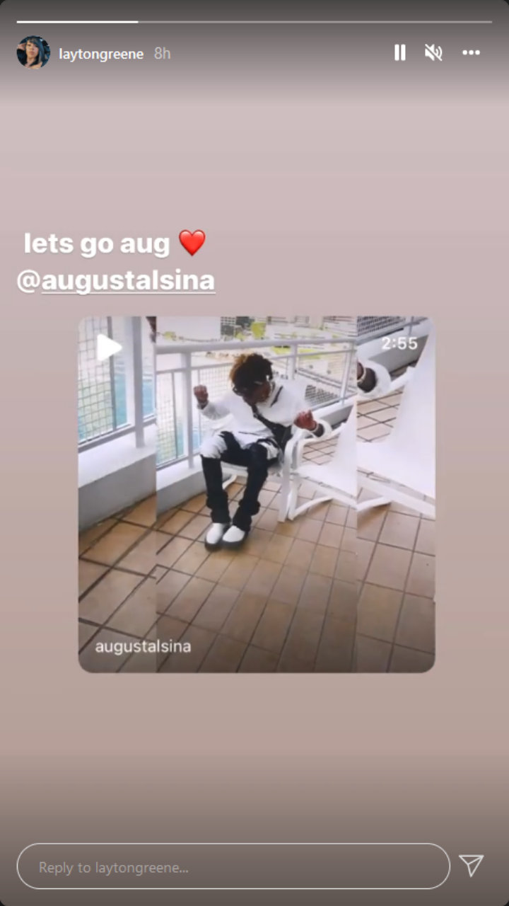 Layton Greene's IG Story