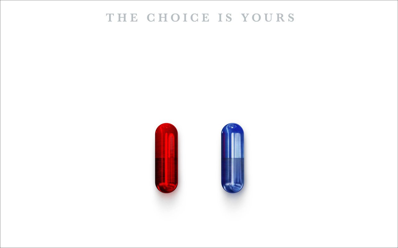 Red Pill Or Blue Pill Choose Wisely Graphic Design Inspired By The Matrix T-S... 