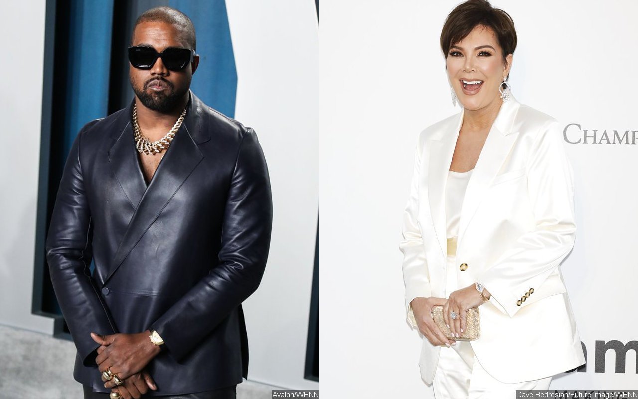 Kanye West and Kris Jenner