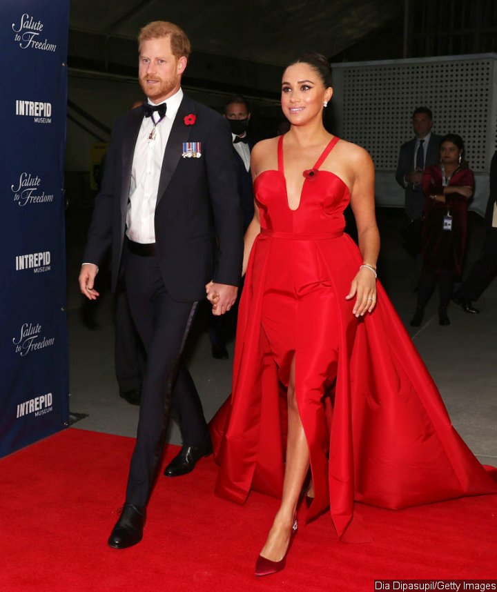 Prince Harry and Meghan Markle at Salute to Freedom Gala