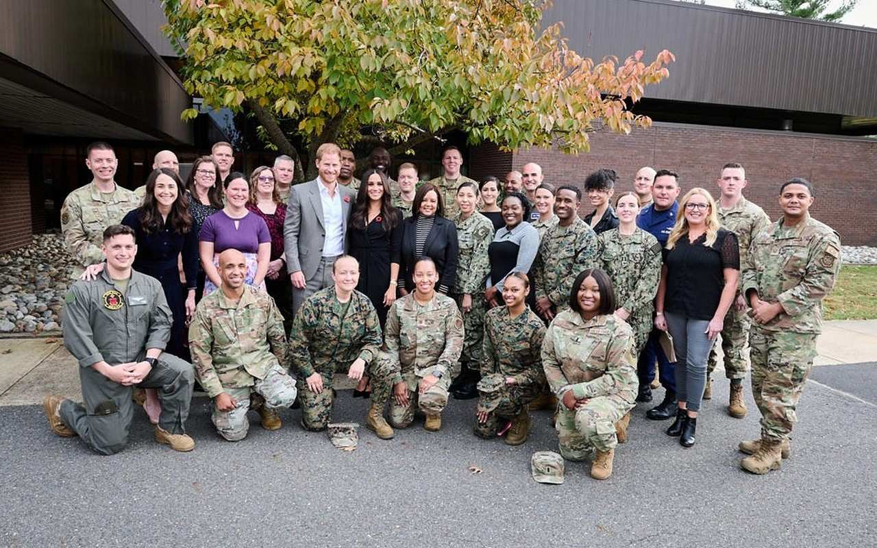 Prince Harry and Meghan Markle Host Luncheon for Soldiers on Veterans Day